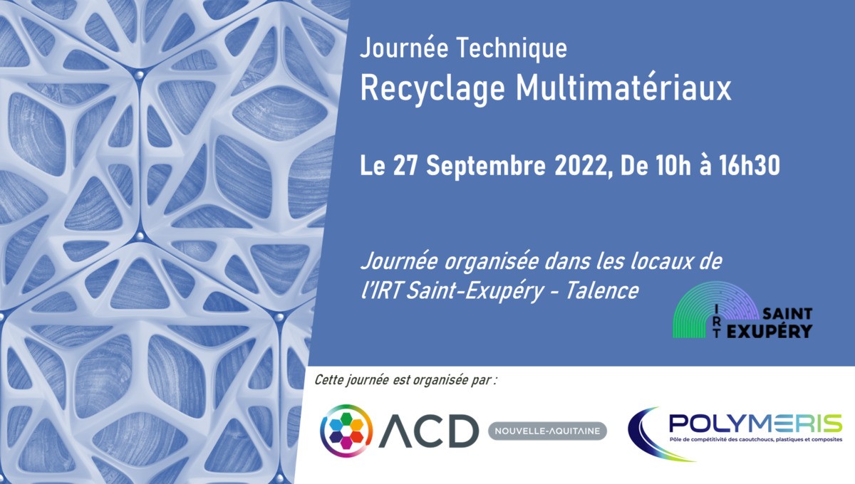 SAVE THE DATE : Journée Technique Recyclage Multimatériaux 