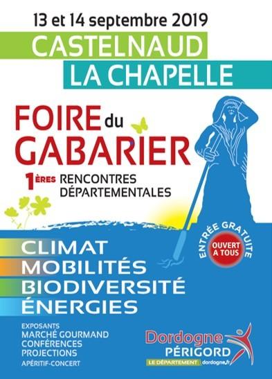 Foire du Gabarier, 1ères rencontres départementales Climat, mobilités, biodiversité, énergies en Dordogne