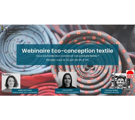 [WEBINAIRE] Ecoconception Textile