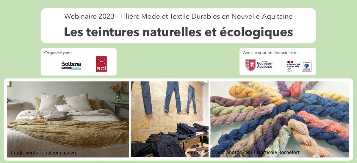 Les teintures naturelles et écologiques appliquées dans la filière textile et mode durables