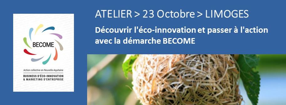 Atelier 23 Octobre à Limoges > Découvrir l’eco-innovation et passer à l’action avec la démarche BECOME