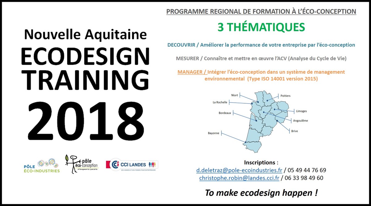 Programme de formation à l'éco-conception en Nouvelle Aquitaine